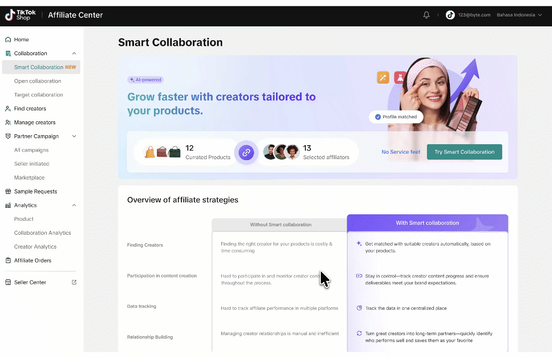 AI tools for sellers to find affiliate